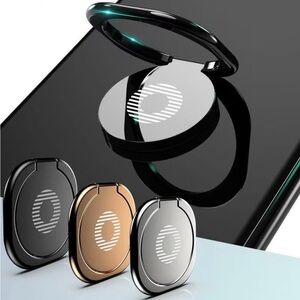 NWT 3-Pack Metal Phone Ring Holder Grip Stand 360° Rotating Kickstand Set